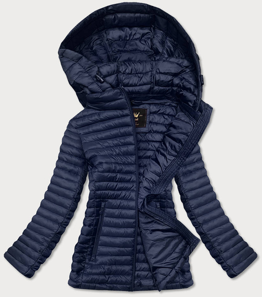 STEPPJACKE MIT KAPUZE ROT (7218)