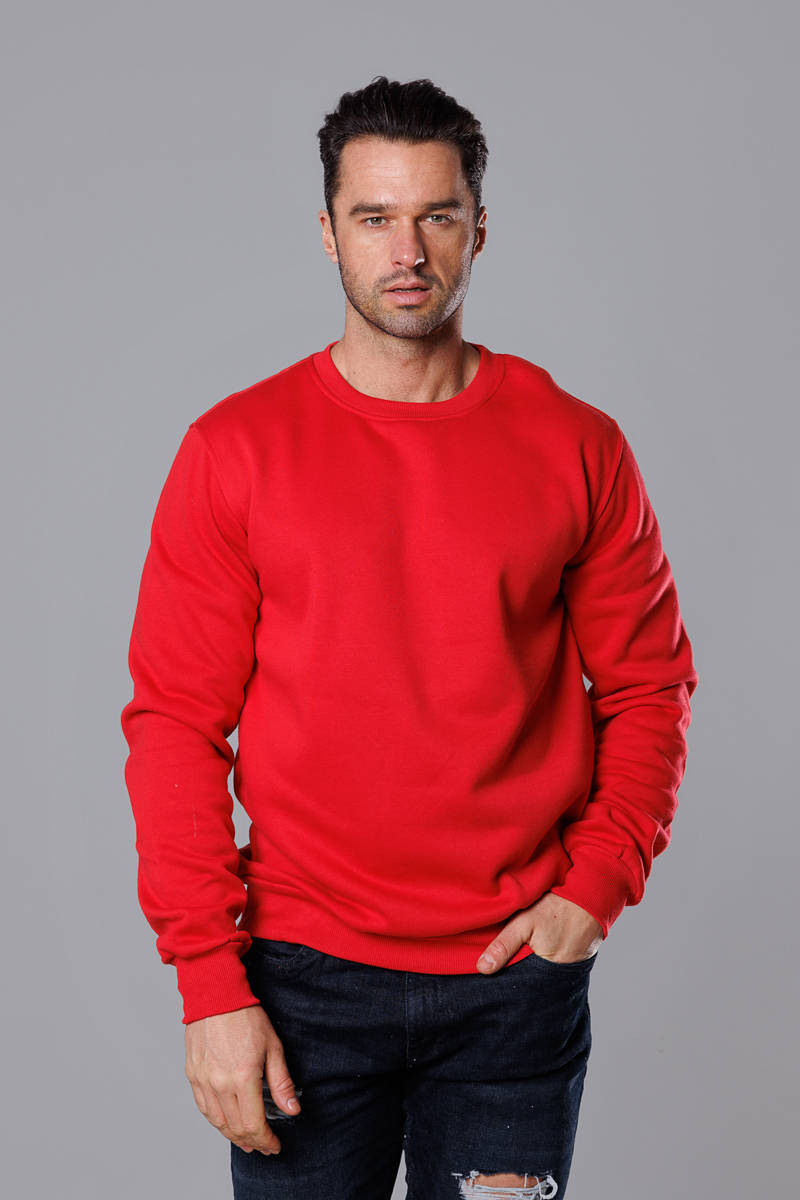 Bluza męska basic czerwona