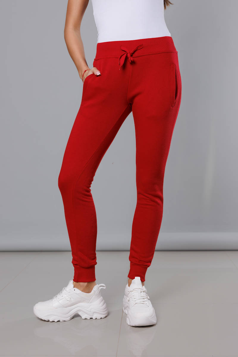 Spodnie dresowe czerwone -18